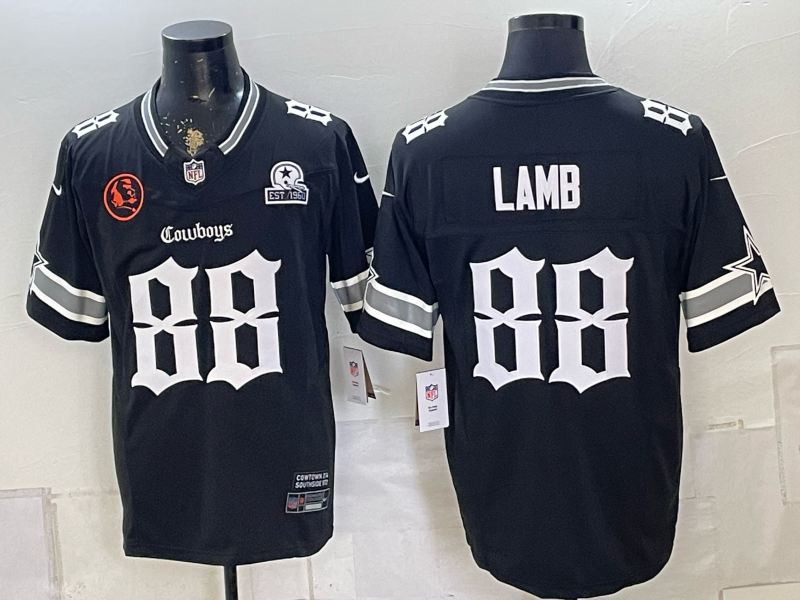 Men 2026 Dallas Cowboys #88 Lamb black Nike NFL Jersey 0815001